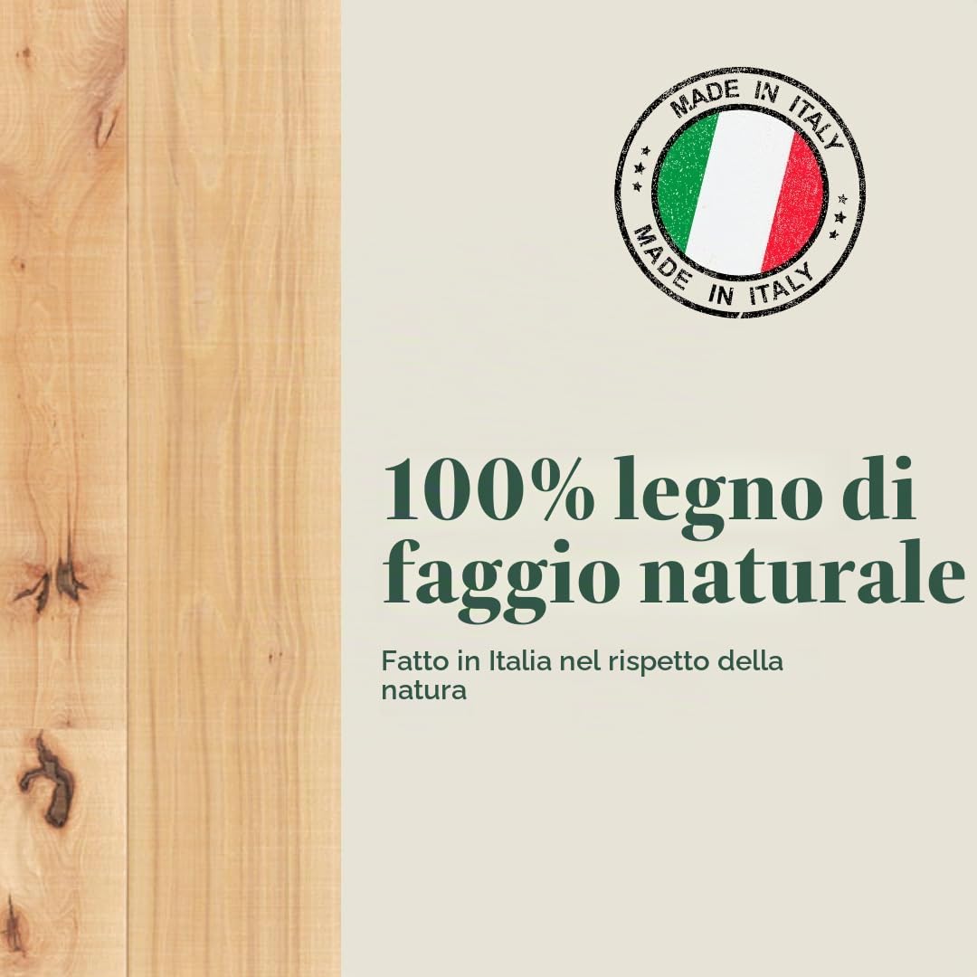 Inca 05627 portacialde legno faggio con vassoio estraibile