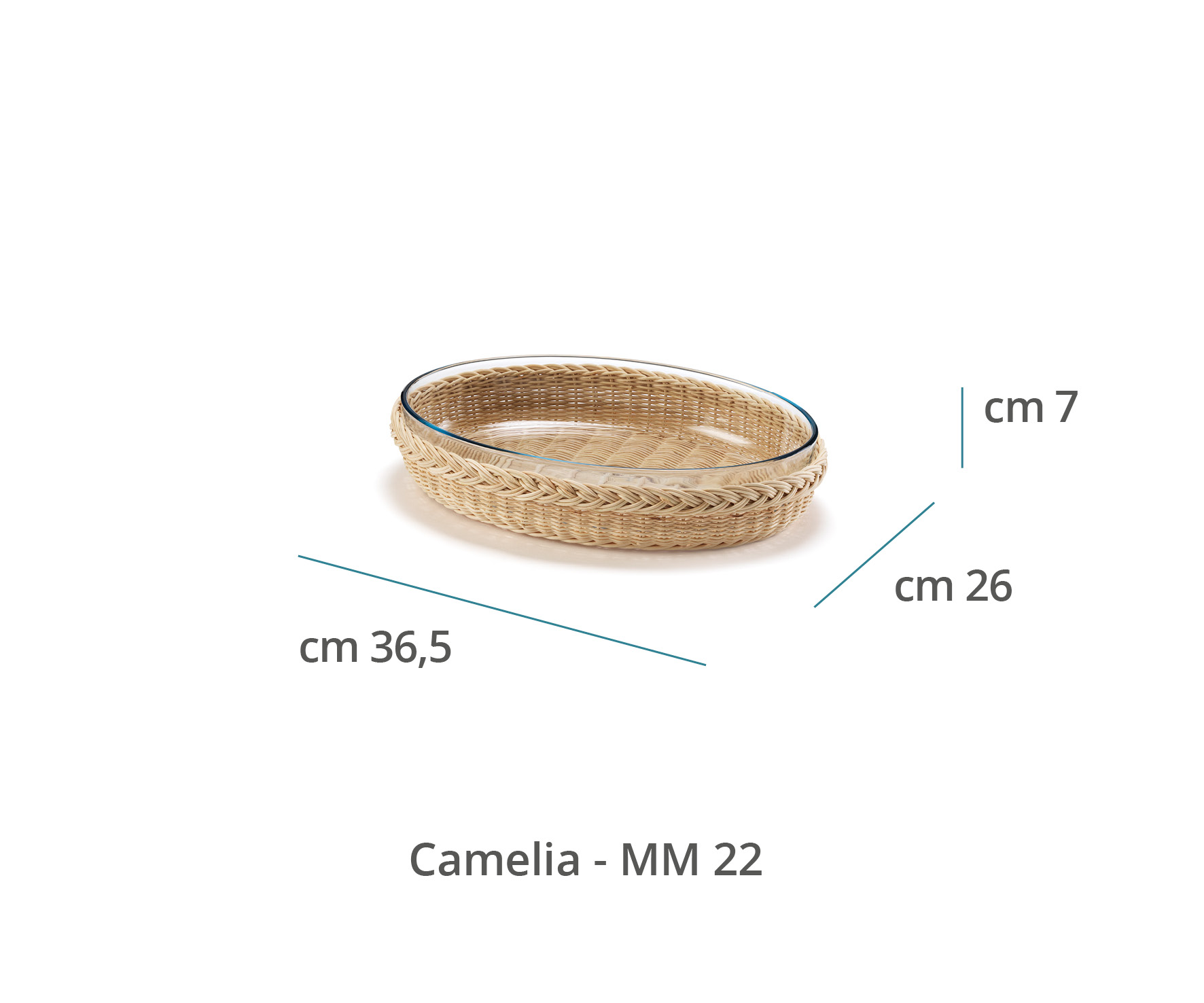 Mila Maurizi Mise en Place Camelia M cestino portapirofila