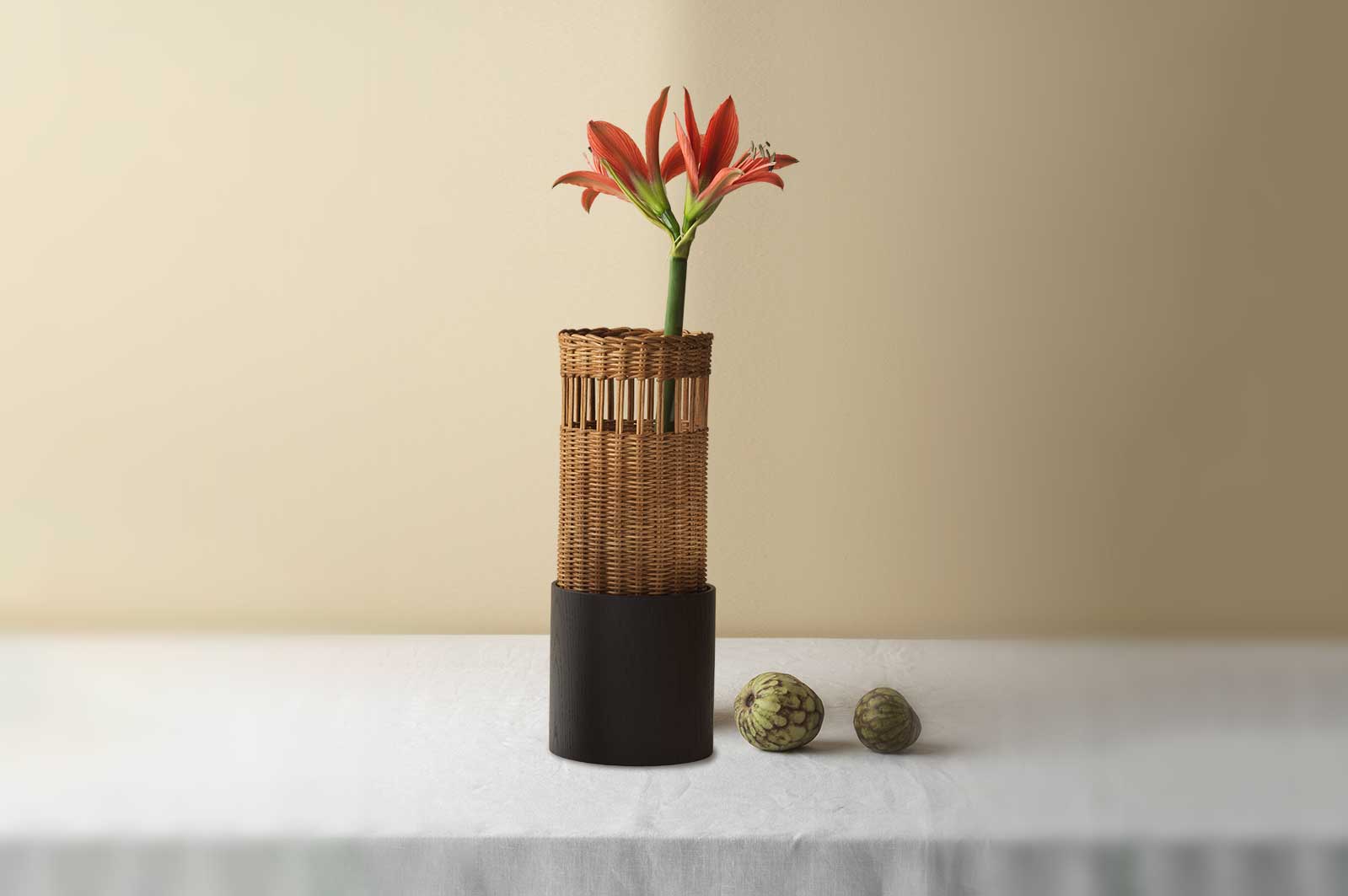 Mila Maurizi Savoir Faire Savarin Large vaso frassino canna