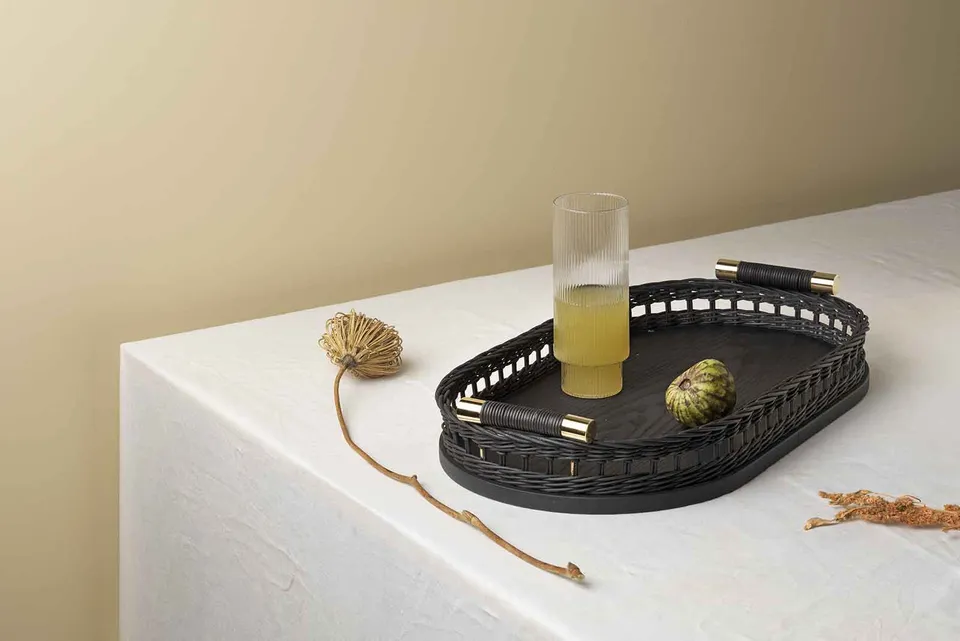 Mila Maurizi Savoir Faire Eclaire 04 vassoio midollino legno