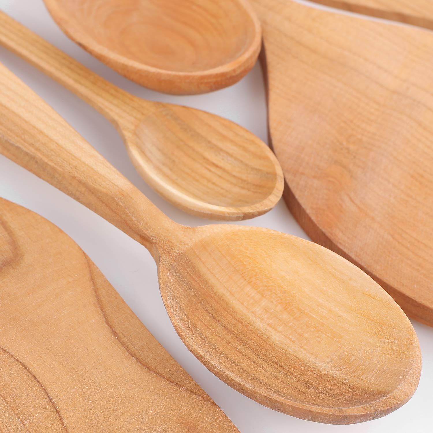 Creative Home Set 6 Utensili Cucina Legno di Ciliegio