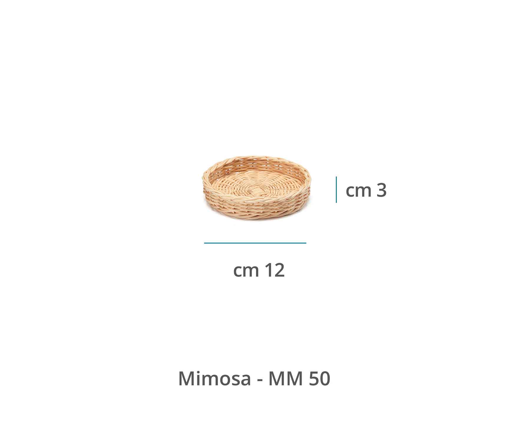 Mila Maurizi Mise en Place Mimosa cestino pane midollino naturale