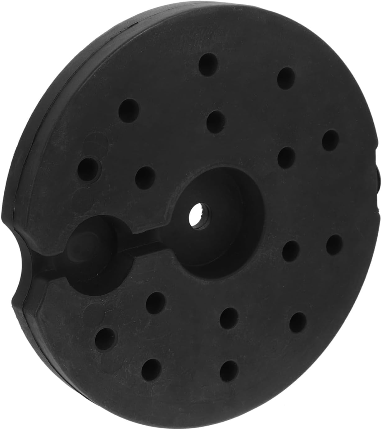 MUCKLILY Base Lampada da Tavolo Ferro Nera Rotonda 19 cm
