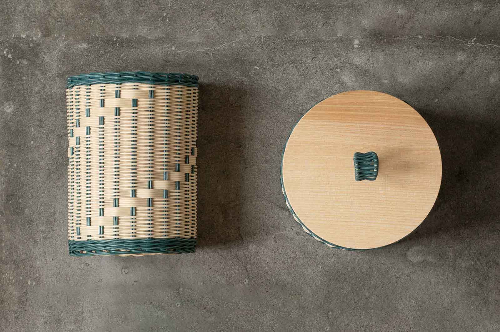 Mila Maurizi Mélodie Goccia B-01 contenitore blu guado