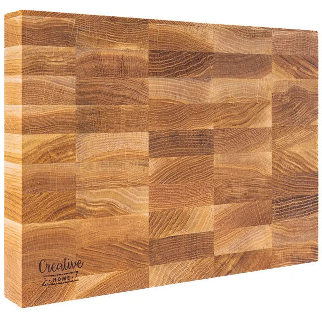 Creative Home Tagliere Quercia 32x24x4 cm Legno Massiccio