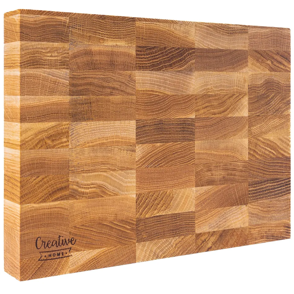Creative Home Tagliere Quercia 32x24x4 cm Legno Massiccio