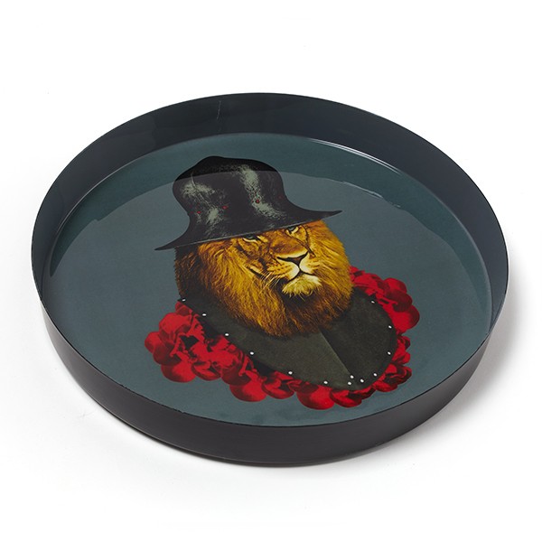 Gangzaï Curiosito Lion Quichotte GD537 vassoio rotondo