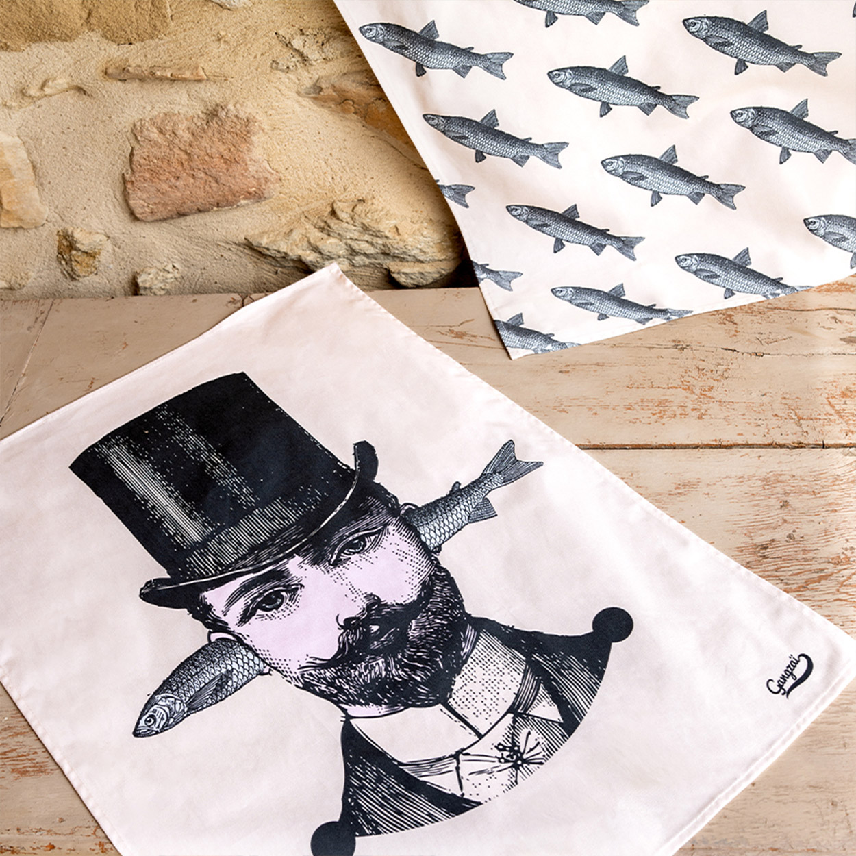Gangzaï Arti Fish GD344 strofinaccio cucina