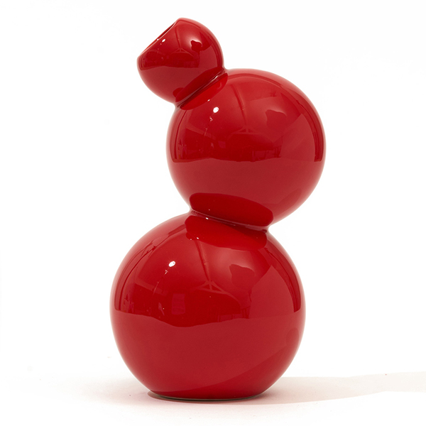 Gangzaï Geometrica Astre GD744 vaso rosso