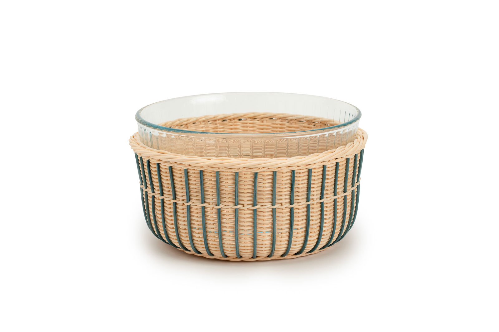 Mila Maurizi Mélodie Zafferano B-01 cestino souffle blu guado