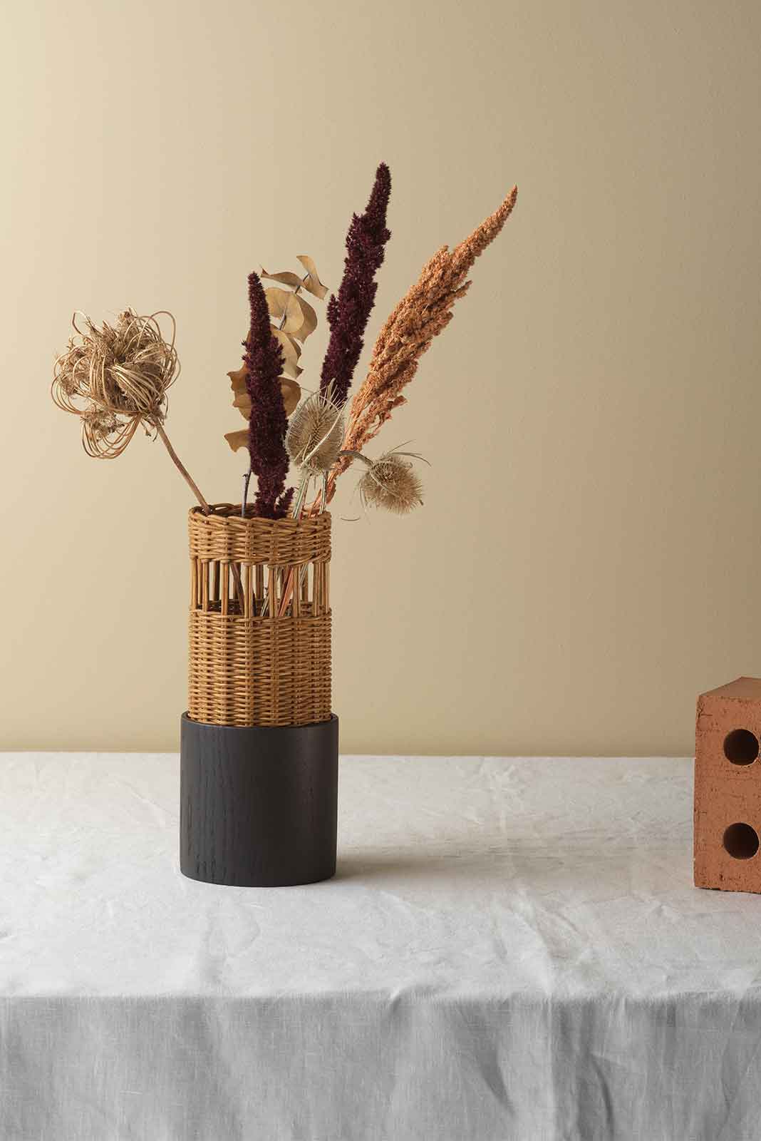 Mila Maurizi Savoir Faire Savarin small vaso frassino e canna
