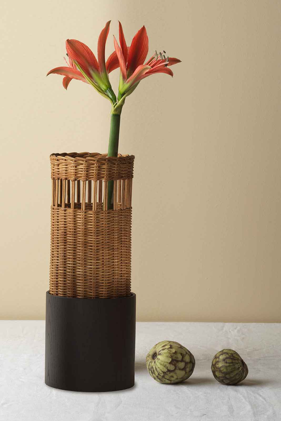 Mila Maurizi Savoir Faire Savarin Large vaso frassino canna
