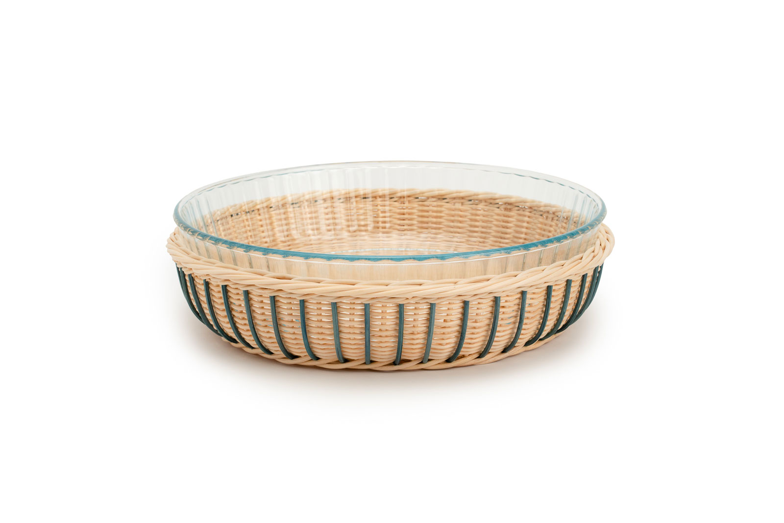 Mila Maurizi Mélodie Cacao B-01 tortiera blu con Pyrex
